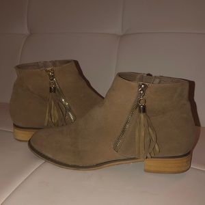 Forever 21 Tan Booties